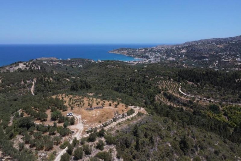 Tsivaras Kreta, Tsivaras: Grundstück in malerischer Lage mit Meerblick zu verkaufen Grundstück kaufen